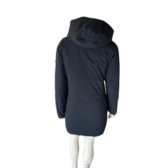 Save The Duck Down Rain Coat Black Size 2 Medium - Picture 3 of 13